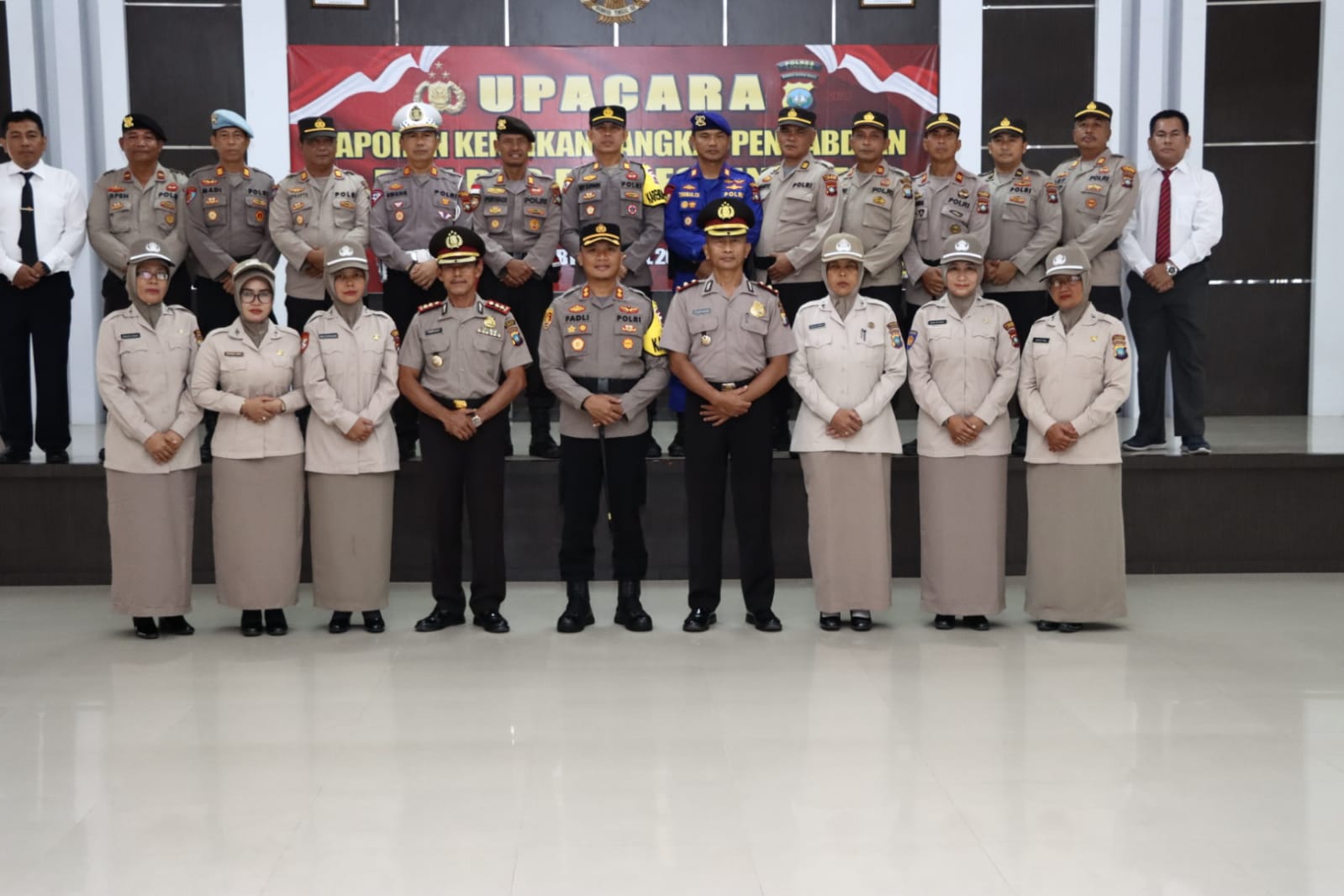 Amanat Kapolres Lingga Dalam Upacara Kenaikan Pangkat Pengabdian Di Gedung Endra Dharma Laksana Polres Lingga