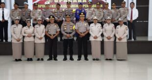 Amanat Kapolres Lingga Dalam Upacara Kenaikan Pangkat Pengabdian Di Gedung Endra Dharma Laksana Polres Lingga
