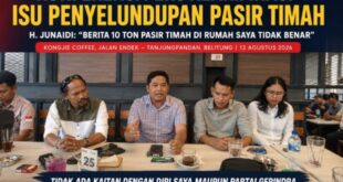 Penangkapan 10 Ton Pasir Timah, Juna Di Dampingi Kuasa Hukum Tegaskan Tak Ada Kaitan dengan Dirinya
